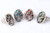 Color: TURQUOISE,Size: 8 - Vintage Style Musical Note Natural Stone Ring K290-44088247091473