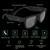 G1 Bone Conduction Music Playing Headset Polarized Glasses Sunglasses Black frame blue lens K484-PEL_0EZV3J3M