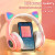 Color: Red - Cute Cat Wireless Headphones RGB Cute Cat Ears Headset With Microphone Noise Cancellin F640-12000041063045608