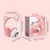 Cute Cat Ears Wireless Headphones with Mic Stereo Music Gaming Led RGB Bluetooth Headset Pink K484-PEL_0MYFV0JU