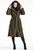 green - Coat model 200558 awama U704-200558