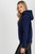 navy blue - Sweatshirt model 174733 Rue Paris U704-174733