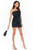 black - Short dress model 150759 awama U704-150759