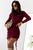 red - Short dress model 159380 IVON U704-159380
