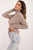 beige - Turtleneck model 203188 AT U704-203188