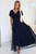 navy blue - Long dress model 203093 Numoco U704-203093