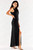 black - Long dress model 174385 awama U704-174385