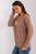 brown - Cardigan model 186748 AT U704-186748