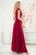red - Long dress model 175009 Numoco U704-175009