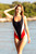 black - Swimsuit one piece model 178065 Ewlon U704-178065