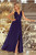 navy blue - Long dress model 123050 Numoco U704-123050