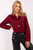 red - Long sleeve shirt model 204380 Italy Moda U704-204380