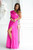 pink - Long dress model 200245 Bicotone U704-200245