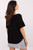 black - Short sleeve sweater model 209994 Italy Moda U704-209994