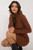 brown - Turtleneck model 201408 Rue Paris U704-201408