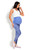 blue - Maternity leggings model 125822 PeeKaBoo U704-125822