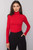 red - Turtleneck model 173403 Rue Paris U704-173403