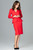 red - Cocktail dress model 122522 Lenitif U704-122522