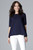 navy blue - Blouse model 123561 Lenitif U704-123561