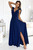 navy blue - Long dress model 200867 Numoco U704-200867