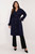navy blue - Coat model 202436 Och Bella U704-202436