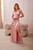 pink - Long dress model 192545 Roco Fashion U704-192545