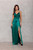 green - Long dress model 213640 Roco Fashion U704-213640