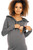 grey - Pregnancy dress model 94413 PeeKaBoo U704-94413