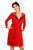 red - Bathrobe model 135150 Donna U704-135150