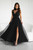 black - Long dress model 199332 Bicotone U704-199332