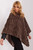 brown - Poncho model 190858 AT U704-190858