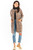 brown - Coat model 148982 awama U704-148982