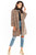 brown - Coat model 148982 awama U704-148982