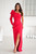 red - Long dress model 202375 Bicotone U704-202375