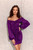 violet - Short dress model 186670 Roco Fashion U704-186670