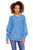 blue - Bat style blouse model 94499 PeeKaBoo U704-94499