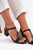 black - Heel sandals model 213183 Step in style U704-213183