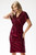 red - Evening dress model 204257 awama U704-204257