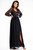 black - Long dress model 189439 awama U704-189439