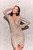 beige - Short dress model 188261 Roco Fashion U704-188261