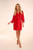 red - Bathrobe model 187085 De Lafense U704-187085
