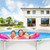 Round Above Ground Swimming Pool With Pool Cover-Gray - Color: Gray D681-NP10424GR