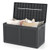 100 Gallon Resin Deck Box Outdoor Waterproof Storage Bench-Gray - Color: Gray D681-NP12401GR