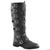 Distressed boots-black sz 8-9 N274-MR01HAG110BKSM