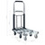 Foldable Transport Trolley 330.7 lb Aluminum Silver A949-146448