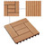 11 pcs Decking Tiles WPC 11.8"x11.8" 1 sqm Teak Color A949-45027