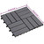Decking Tiles 10 pcs Gray Wash 11.8"x11.8" Solid Acacia Wood A949-46587