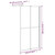 Walk-in Shower Screen 46.5"x74.8" Dark Tempered Glass A949-151887