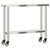 Kitchen Work Table with Wheels 43.3"x11.8"x33.5" Stainless Steel A949-376461