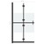 Foldable Walk-in Shower Wall Half Frosted ESG Glass 27.6"x74.8" A949-151186